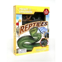 Reptiles Pocket Explorers Book Incl 4 Figurines + Storybook