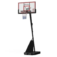 Everfit 3.05M Basketball Hoop Stand System Adjustable Height Portable - Red Pro