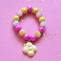 Sweet As Sugar Beaded Bracelet - Flower BB05