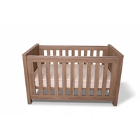 Love n Care Bordeaux Cot Hushed Brown Oak