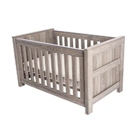 Love n Care Bordeaux Cot with Innerspring Mattress Vintage Brown