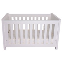 Love n Care Bordeaux Cot with Innerspring Mattress White