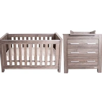 Love n Care Bordeaux Cot, Chest & Mattress Package White