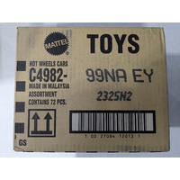 Hot Wheels Diecast Basic Cars Assorted Factory Sealed Box of 72 Cars C4982-99NA EY