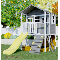 KidzShack CABOODLE Shack Cubby House + Mud Kitchen & Slide + Optional Extensions