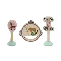 Kaper Kidz Calm & Breezy Wooden 3pc Music Set 18 month + Assorted Style