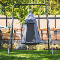 GobaPlay Single Swing Set with Tent Swing