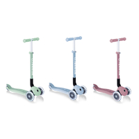 Globber PRIMO Foldable Lights Ecologic Three Wheeled Scooter Assorted Style