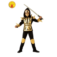 Rubies Deerfield Gold Ninja Costume 641143 Assorted Sizes