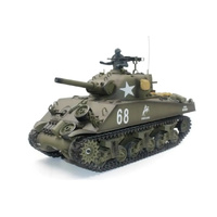 Heng Long Pro Edition R/C M4A3 Sherman 105mm Howitzer 1:16 Scale Metal Version Main Battle Tank HL-3898-1PRO