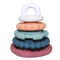 Jellystone Designs Rainbow Stacker Silicone Teether & Toy