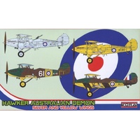 Kora Models Hawker Australian Demon Silver & Yellow Wings 1:72 Scale Resin Model Kit KM-72184