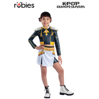 K-POP Demon Hunters Deluxe Golden Zoey Costume Dress Up 1004115