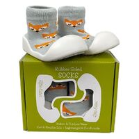 Little Eaton Rubber Soled Sock Fox Assorted Sizes