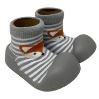 Little Eaton Rubber Soled Sock Fox Assorted Sizes