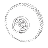 MJX Spur Gear Assembly (Machined Metal) [16401Y]