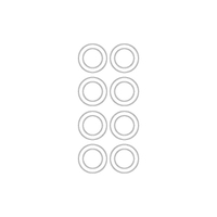 MJX Ball Bearing (8pcs) [R168Z]