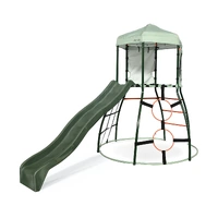Plum Metal Climbing Dome with Slide + Optional Extensions