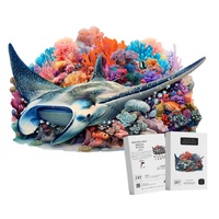 Puzzle Art Manta Ray Wooden Puzzle
