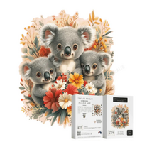Puzzle Art Trio of Koalas Wooden Puzzle