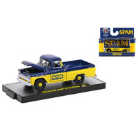 M2 Machines Detroit Muscle SPAM 1959 Chevrolet Apache De Luxe Fleetside 1:64 Scale R56 21-05