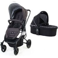 Valco Baby Snap Ultra Tailor Made Stroller Charcoal + Q Bassinet Midnight Black