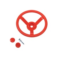 Steering wheel for outdoor playset - RED XASWred