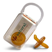 Natural Rubber Soother - Orthodontic - Twin Pack with Case Assorted Sizes