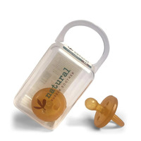 Natural Rubber Soother - Round - Twin Pack with Case