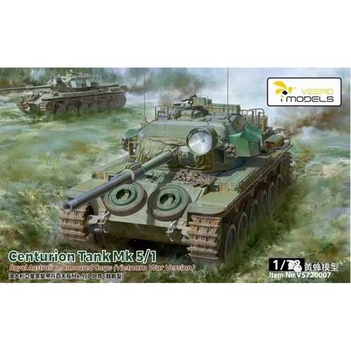 Vespid Models Centurion Tank Mk 5/1 Royal Australian Armoured Corps 1:72 Scale Model Kit VS720007