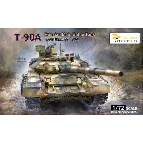 Vespid T-90A Russian Main Battle Tank 1:72 Scale Model Kit VS7200226
