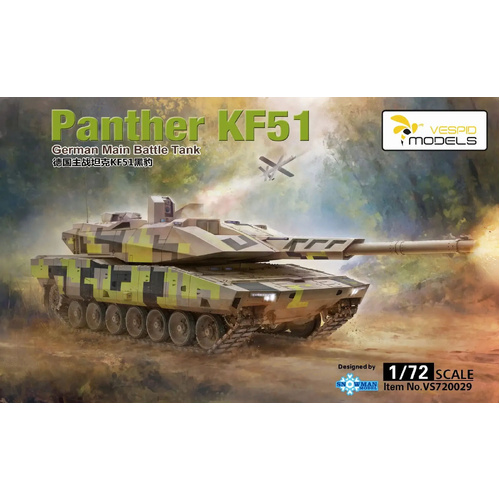 Vespid Panther KF51 German Main Battle Tank 1:72 Scale Model Kit VS720029S