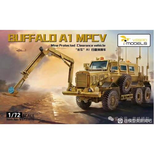 Vespid 1:72 Scale Buffalo A1 Mine Protected Clearance Vehicle (MPCV) Model Kit VS720035