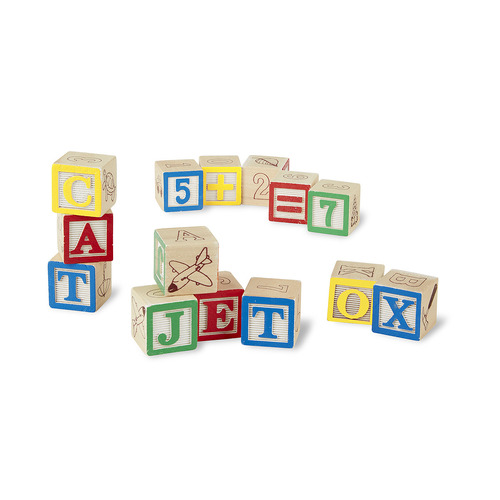 Melissa & Doug ABC 123 Wooden Blocks MND1900 ** 