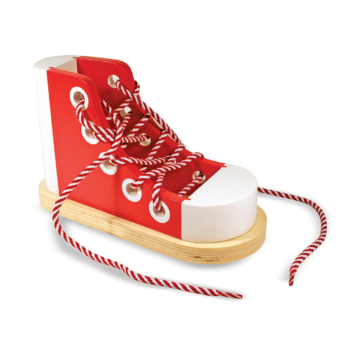 Melissa & Doug Wooden Lacing Sneaker MND3018 ** 