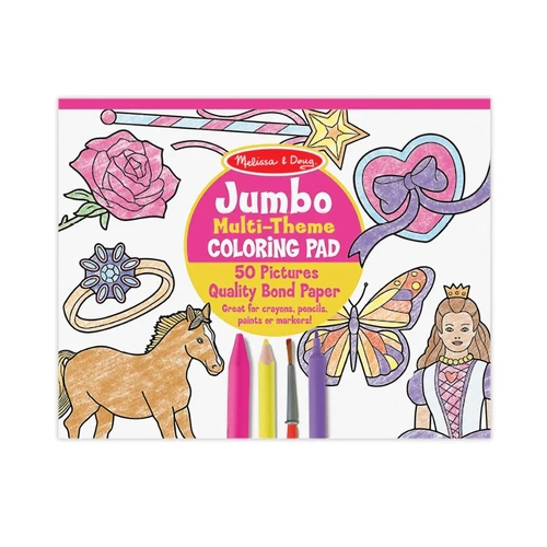 Melissa & Doug Jumbo Colouring Pad Pink MND4225