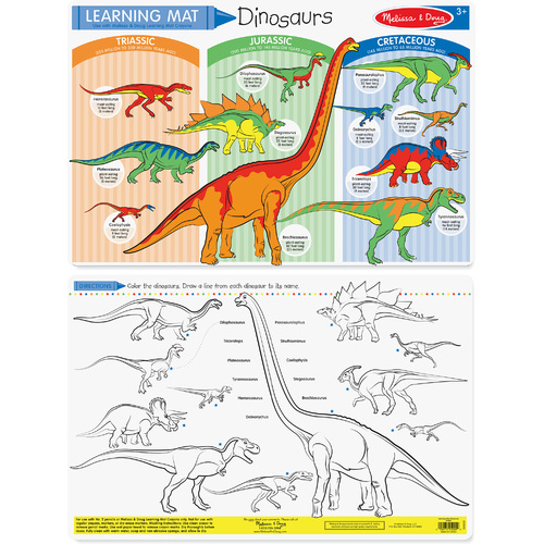 Melissa & Doug Learning Mat Dinosaurs MND5027 ** 