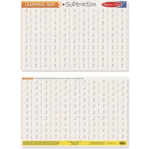 Melissa & Doug Learning Mat Subtraction MND5032