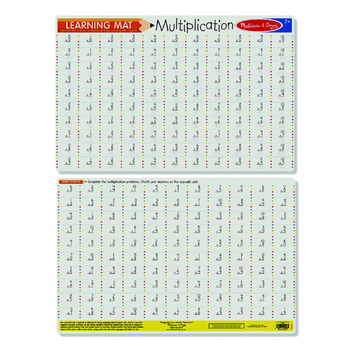 Melissa & Doug Learning Mat Multiplication MND5033 ** 