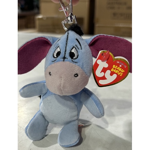 TY Beanie Babies Clip Disney Winnie the Pooh EEYORE 34061