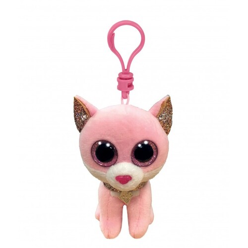 TY Beanie Boos Clip FIONA Pink Cat TY35247