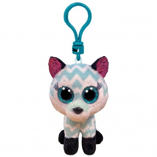 TY Beanie Boo Clip ATLAS Aqua Fox TY35249