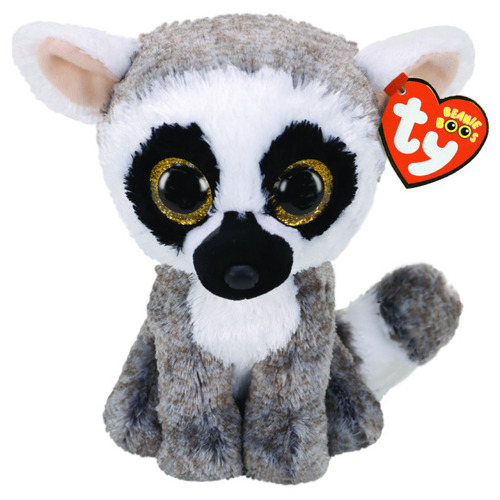 TY Beanie Boos Regular Linus Lemur TY36224 ** 