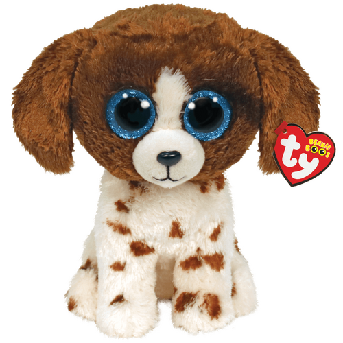 TY Beanie Boos Regular Muddles Dog Brown/White TY36249