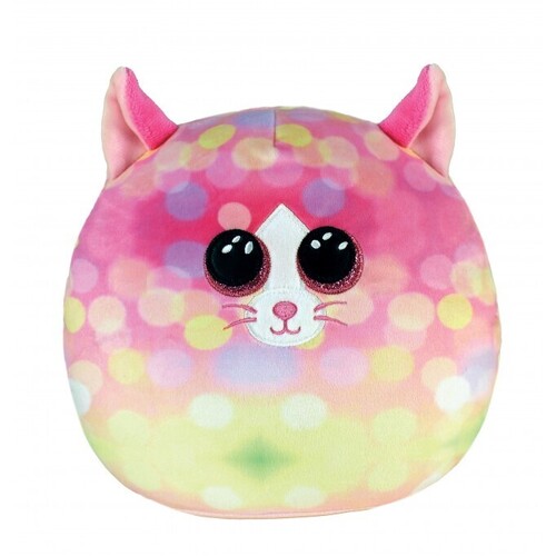 TY Squishy Beanies 25cm Sonny Cat Pink Pattern TY39239