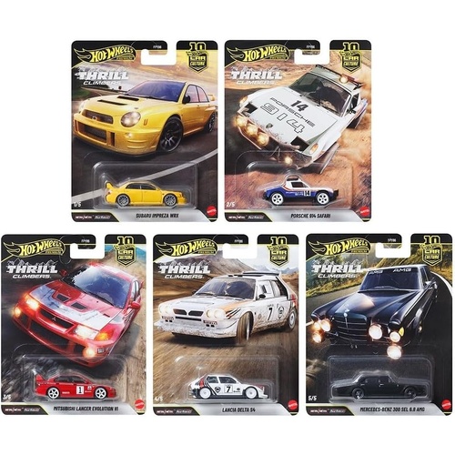 Hot Wheels Premium Car Culture Thrill Climbers Complete Set of 5 FPY86-961Q