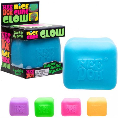 Schylling Nee Doh Nice Cube Glow Assorted; One Supplied SCH-GNCBND