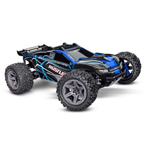 TRAXXAS Rustler BL-2s Radio Control Brushless 4x4 (Battery & Charger NOT inc) 67164 BLUE