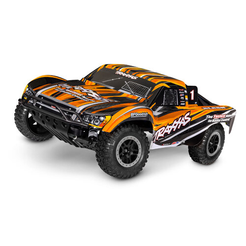 Traxxas Slash 1:10-Scale R/C 2WD Short Course Racing Truck with TQ 2.4GHz radio system 58234-8 Orange