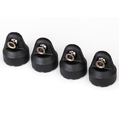 Traxxas Shock Caps (Black) (4) (Assembled with Hollow Balls) 8361
